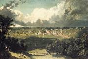 unknow artist, Panoramic Landscape with a View of a Small Town